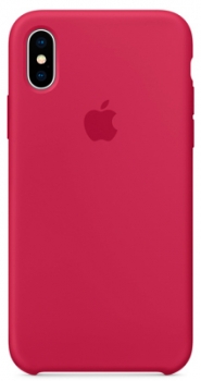 Чехол для iPhone X Apple Silicone Rose Red